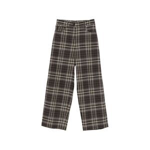 Alysi Women Cotton Tartan Trousers